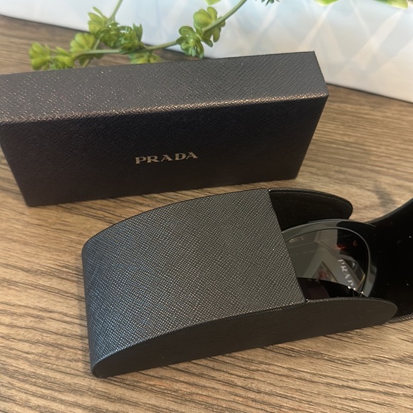 NWT Prada 56MM Cat Eye Sunglasses w/ Case & Cleaning Cloth - Picture 12 of 14